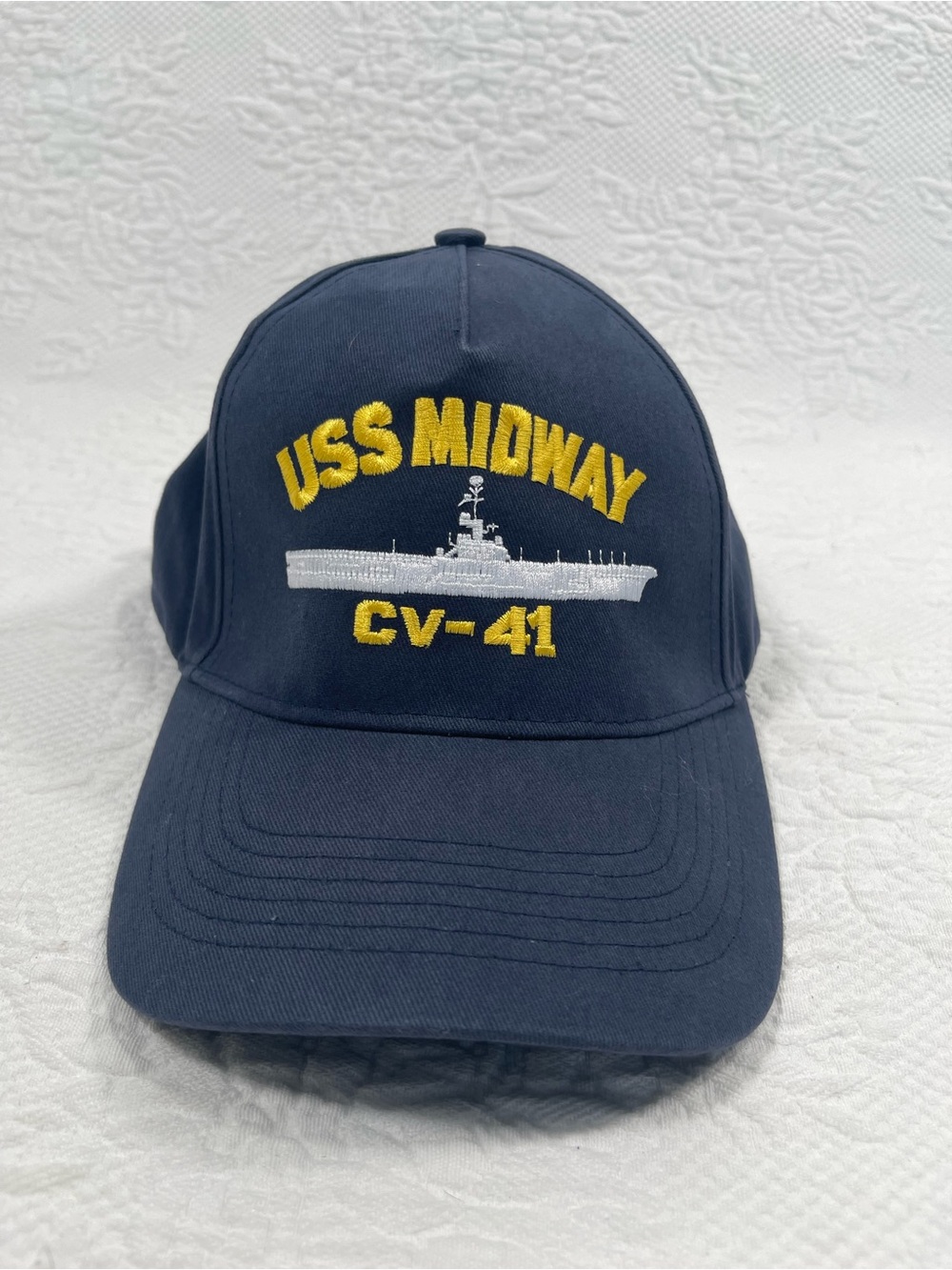 USS Midway CV-41 Embroidered Navy Baseball Cap